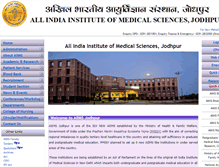 Tablet Screenshot of aiimsjodhpur.edu.in